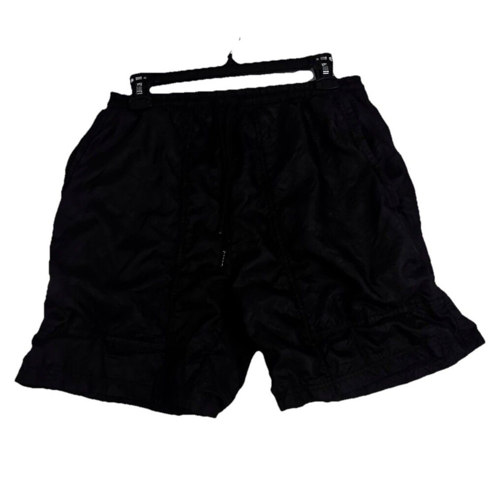 Forever 21 Mens Black Swim Trunks Shorts Medium Drawstring Lightweight Beach